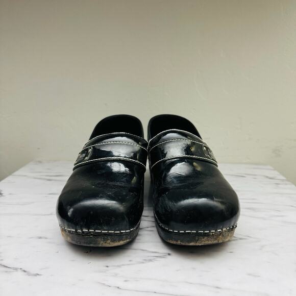Koi By Sanita Black Leather Professional Clog Women’s Size 9 - Picture 2 of 9